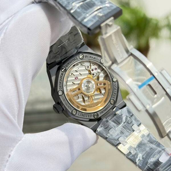 Đồng hồ Audemars Piguet 15500 Rep 11 vỏ gốm đen xưởng APS 41mm (2)