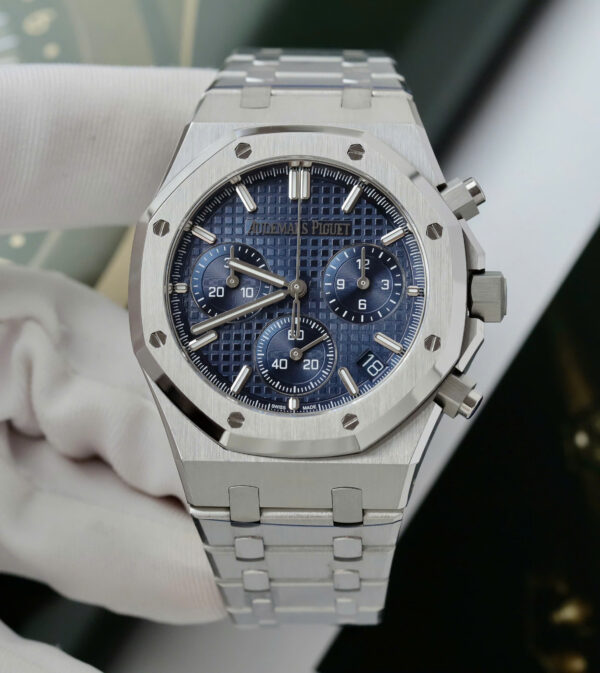 Đồng hồ Audemars Piguet Rep 11 Royal Oak 26240ST mặt xanh blue máy mỏng chuẩn auth 41mm (2)