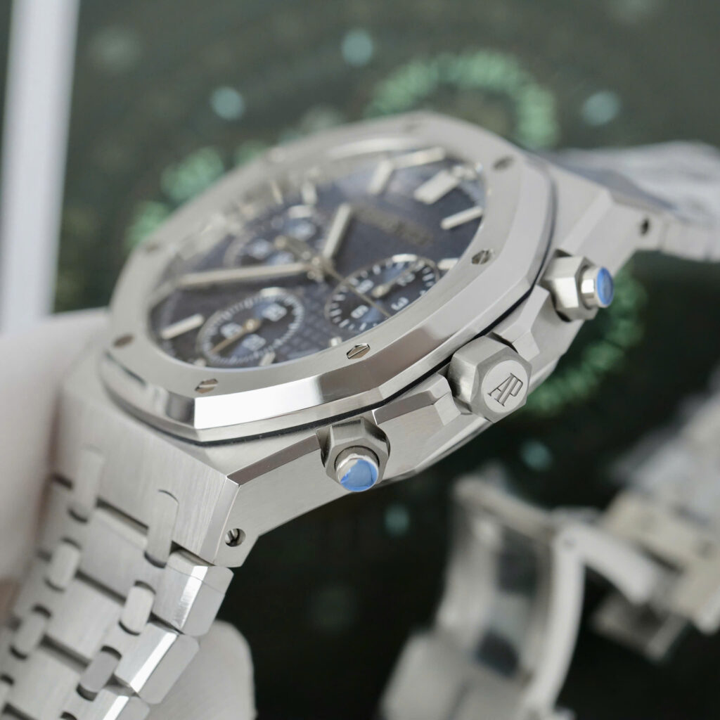 Đồng hồ Audemars Piguet Rep 11 Royal Oak 26240ST mặt xanh blue máy mỏng chuẩn auth 41mm (2)
