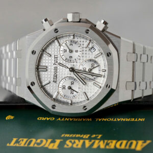 Đồng hồ Audemars Piguet Rep 11 Royal Oak Chronograph 26240 mặt trắng dây kim loại nhà máy APS 41mm (2)