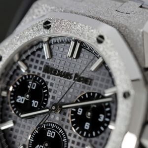 Đồng hồ Audemars Piguet Replica 11 Royal Oak Chronograph Frosted Gold 26240 mặt xám dây kim loại nhà máy APS 41mm (2)