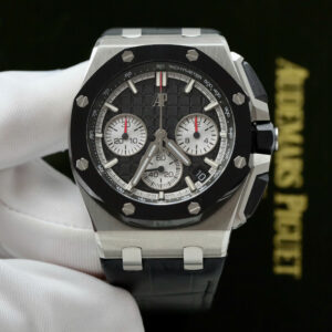 Đồng hồ Audemars Piguet Replica 11 Royal Oak Offshore Steel 26420RO màu đen dây da 43mm (2)
