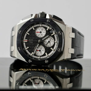 Đồng hồ Audemars Piguet Replica 11 Royal Oak Offshore Steel 26420RO màu đen dây da 43mm (2)