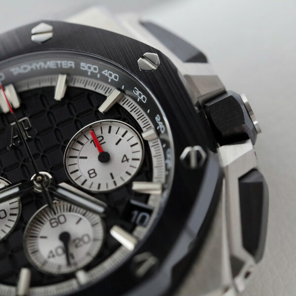 Đồng hồ Audemars Piguet Replica 11 Royal Oak Offshore Steel 26420RO màu đen dây da 43mm (2)