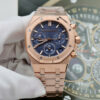 Đồng hồ Audemars Piguet Royal Oak Chronograph 26240 mặt xanh blue mạ vàng hồng Rep cao cấp xưởng APS 41mm (2)