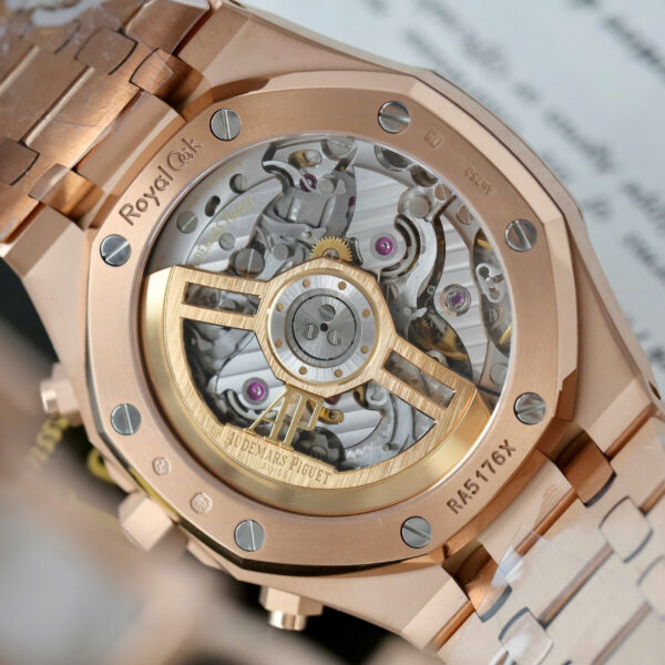 Đồng hồ Audemars Piguet mặt trắng Rep 11 Royal Oak Chronograph 26240 mạ vàng hồng xưởng APS 41mm (2)