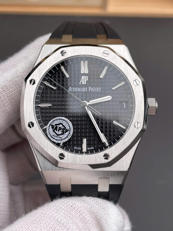 Đồng hồ Audemars Piguet nam dây cao su Royal Oak 15500ST Replica 11 xưởng APS 41mm (1)