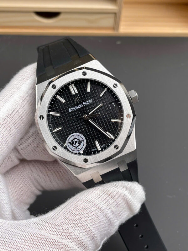 Đồng hồ Audemars Piguet nam dây cao su Royal Oak 15500ST Replica 11 xưởng APS 41mm (1)
