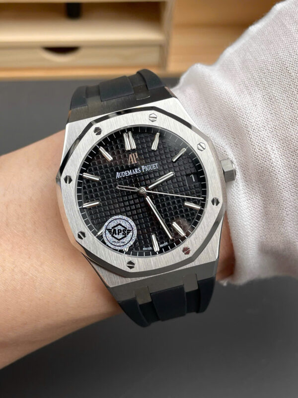 Đồng hồ Audemars Piguet nam dây cao su Royal Oak 15500ST Replica 11 xưởng APS 41mm (1)