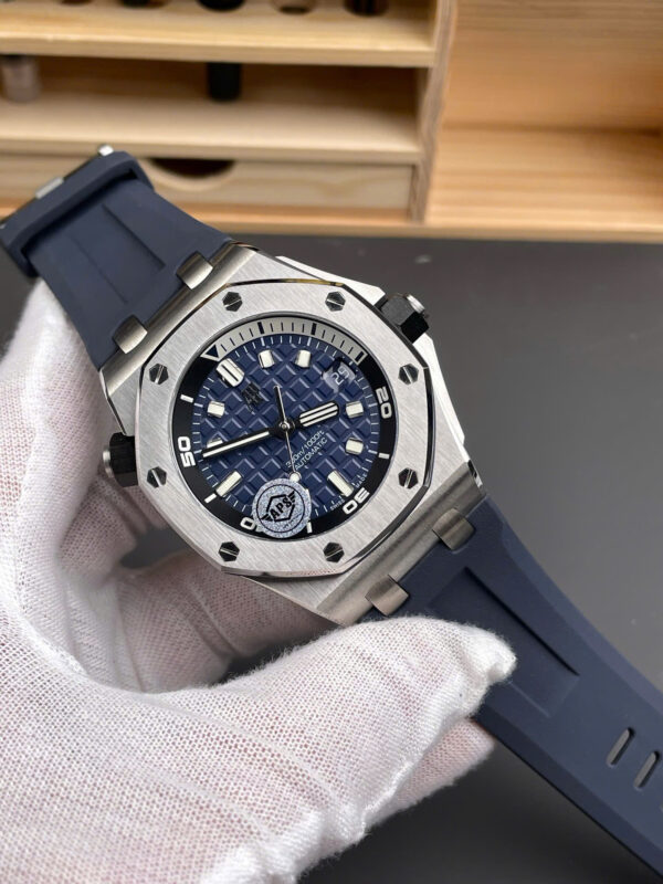 Đồng hồ Audemars Piguet nam rep 11 Royal Oak Offshore 15720ST màu xanh dương xưởng APS 42mm (2)