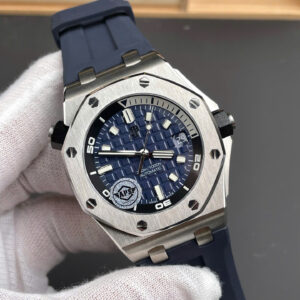 Đồng hồ Audemars Piguet nam rep 11 Royal Oak Offshore 15720ST màu xanh dương xưởng APS 42mm (2)