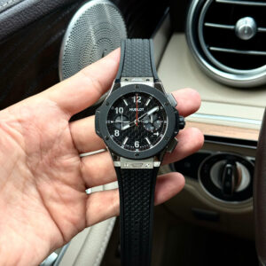 Đồng hồ Hublot nam Rep 11 Big Bang 20th Anniversary Titanium viền gốm đen xưởng BBA 43mm (2)