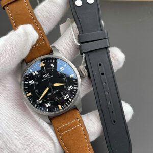 Đồng hồ IWC nam dây da màu nâu Big Pilot's Spitfire IW329701 Replica cao cấp nhất 43mm (9)
