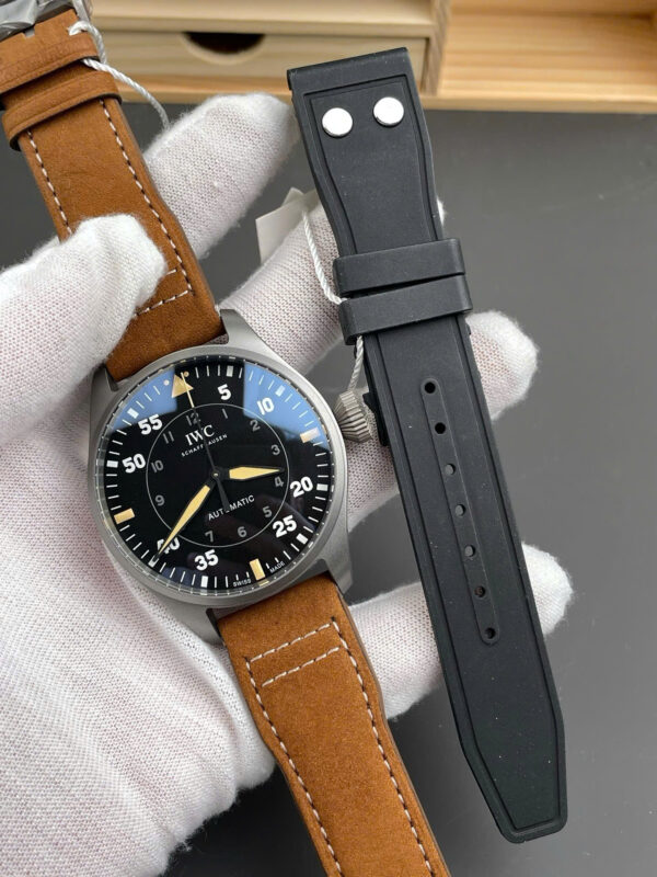 Đồng hồ IWC nam dây da màu nâu Big Pilot's Spitfire IW329701 Replica cao cấp nhất 43mm (9)