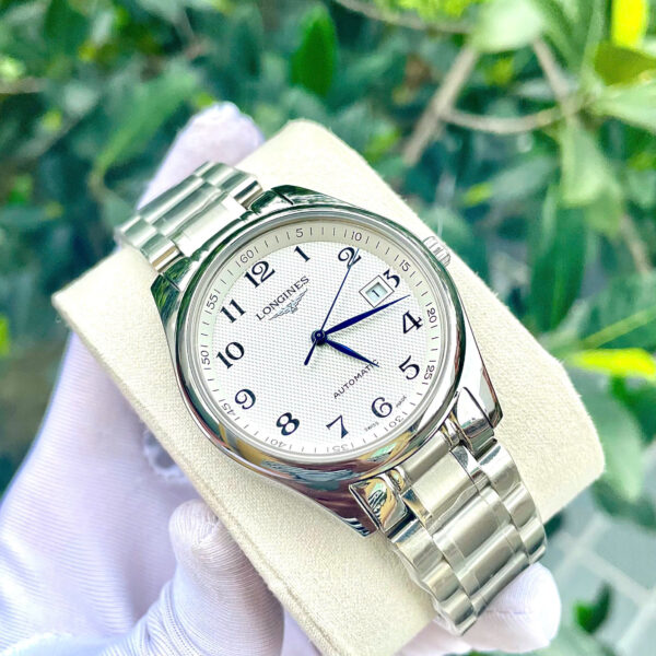 Đồng hồ Longines Master mặt trắng cọc số học trò máy ZF nhật fake 11 38.5mm