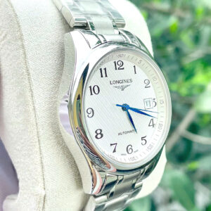 Đồng hồ Longines Master mặt trắng cọc số học trò máy ZF nhật fake 11 38.5mm