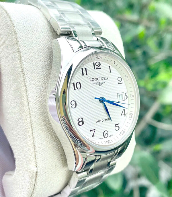 Đồng hồ Longines Master mặt trắng cọc số học trò máy ZF nhật fake 11 38.5mm