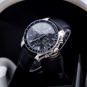 Đồng hồ Omega Speedmaster nam dây vải máy pin nhật fake cao cấp 43mm