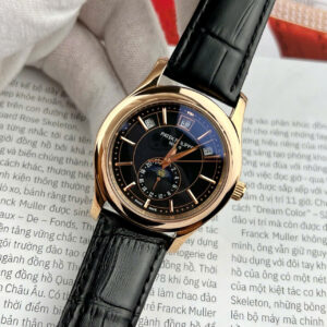 Đồng hồ Patek Philippe 5205R nam rose gold máy cơ nhật Fake cao cấp 40mm