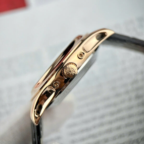 Đồng hồ Patek Philippe 5205R nam rose gold máy cơ nhật Fake cao cấp 40mm
