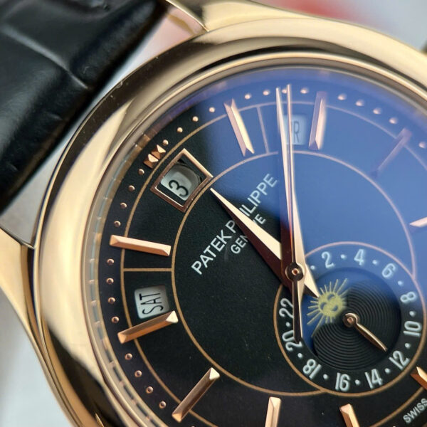 Đồng hồ Patek Philippe 5205R nam rose gold máy cơ nhật Fake cao cấp 40mm