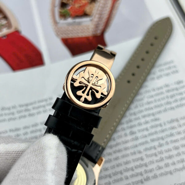 Đồng hồ Patek Philippe 5205R nam rose gold máy cơ nhật Fake cao cấp 40mm