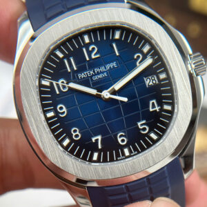 Đồng hồ Patek Philippe Aquanaut 5168 chế tác màu xanh blue tinh chỉnh full chi tiết chuẩn auth 42 (2)