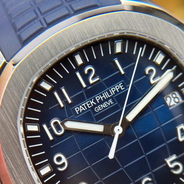 Đồng hồ Patek Philippe Aquanaut 5168 chế tác màu xanh blue tinh chỉnh full chi tiết chuẩn auth 42 (2)