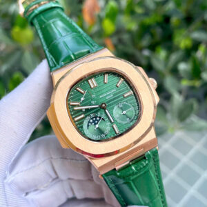 Đồng hồ Patek Philippe Nautilus 5712 king gold mặt xanh green fake cao cấp 40mm