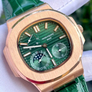 Đồng hồ Patek Philippe Nautilus 5712 king gold mặt xanh green fake cao cấp 40mm