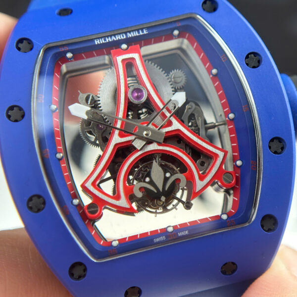 Đồng hồ Richard Mille Chế Tác RM52-03 Paris Saint-Germain vỏ gốm xanh blue 42 (2)