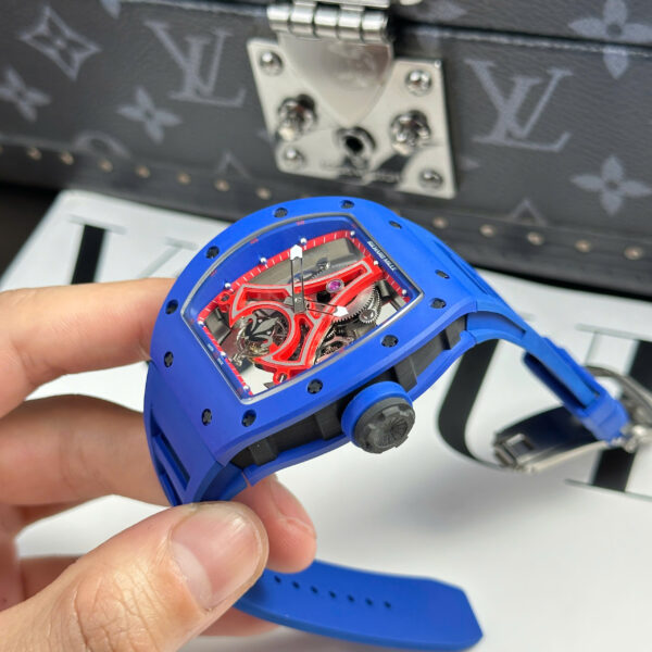 Đồng hồ Richard Mille Chế Tác RM52-03 Paris Saint-Germain vỏ gốm xanh blue 42 (2)
