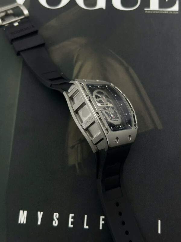 Đồng hồ Richard Mille RM052 Skull Replica 11 bộ chuyển động tourbillon dây cao su 43mm (1)
