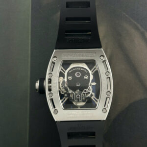 Đồng hồ Richard Mille RM052 Skull Replica 11 bộ chuyển động tourbillon dây cao su 43mm (1)