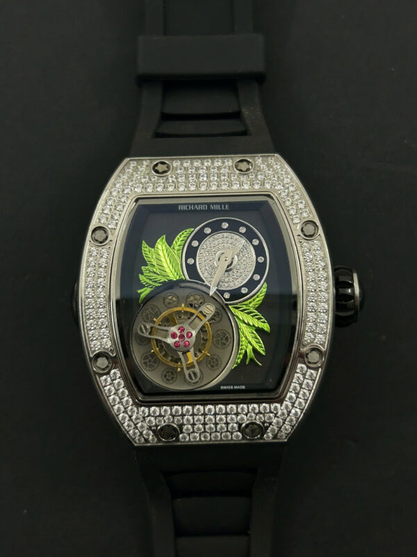 Đồng hồ Richard Mille RM19-02 Replica 11 bộ máy cơ tự động dây cao su 44mm (2)