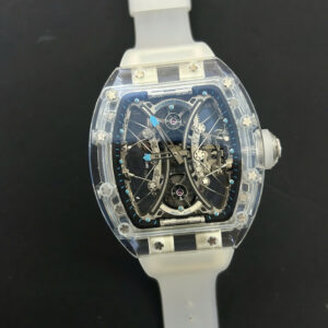 Đồng hồ Richard Mille RM53-02 Rep 11 bộ máy tourbillon vỏ sapphire trắng 43mm (2)