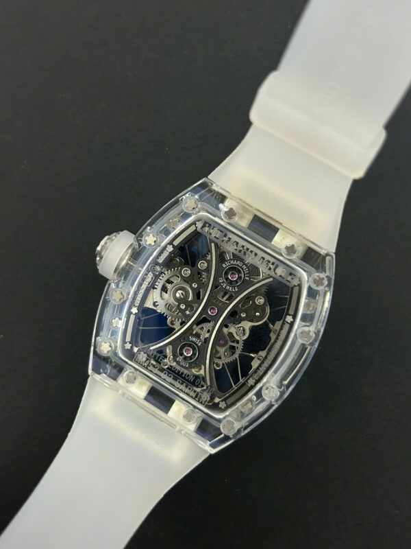 Đồng hồ Richard Mille RM53-02 Rep 11 bộ máy tourbillon vỏ sapphire trắng 43mm (2)