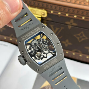 Đồng hồ Richard Mille Replica 11 RM055 Bubba Watson vỏ gốm màu xám xưởng ZF 42.7×49 (2)