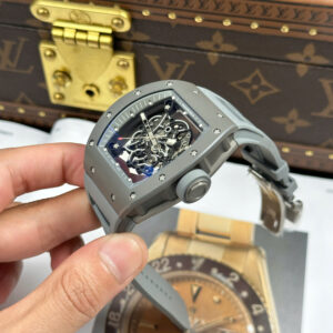 Đồng hồ Richard Mille Replica 11 RM055 Bubba Watson vỏ gốm màu xám xưởng ZF 42.7×49 (2)