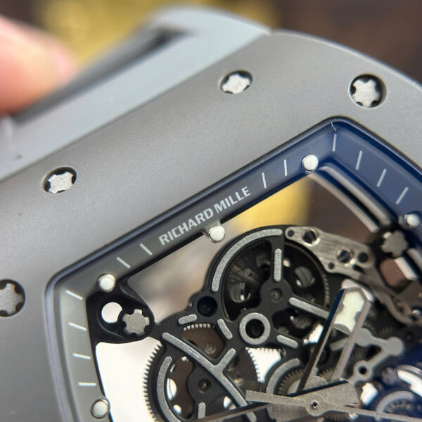 Đồng hồ Richard Mille Replica 11 RM055 Bubba Watson vỏ gốm màu xám xưởng ZF 42.7×49 (2)
