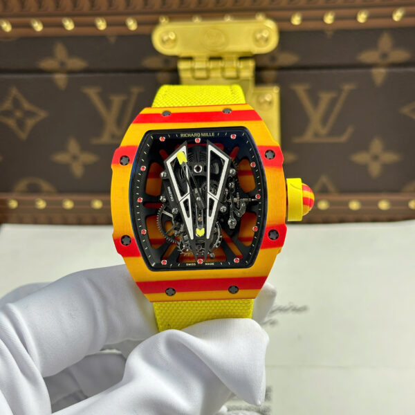 Đồng hồ Richard Mille Replica 11 RM27-03 Rafael Nadal màu vàng bộ chuyển động tourbillon 44mm (2)