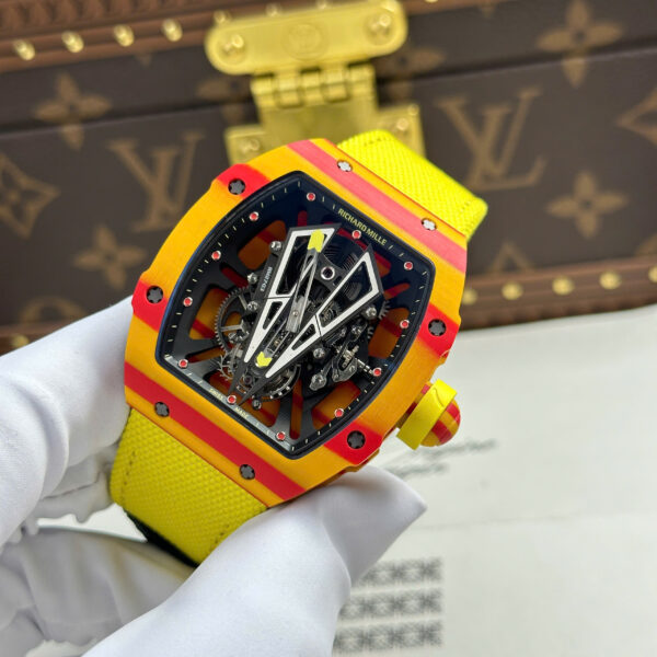 Đồng hồ Richard Mille Replica 11 RM27-03 Rafael Nadal màu vàng bộ chuyển động tourbillon 44mm (2)