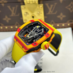 Đồng hồ Richard Mille Replica 11 RM27-03 Rafael Nadal màu vàng bộ chuyển động tourbillon 44mm (2)