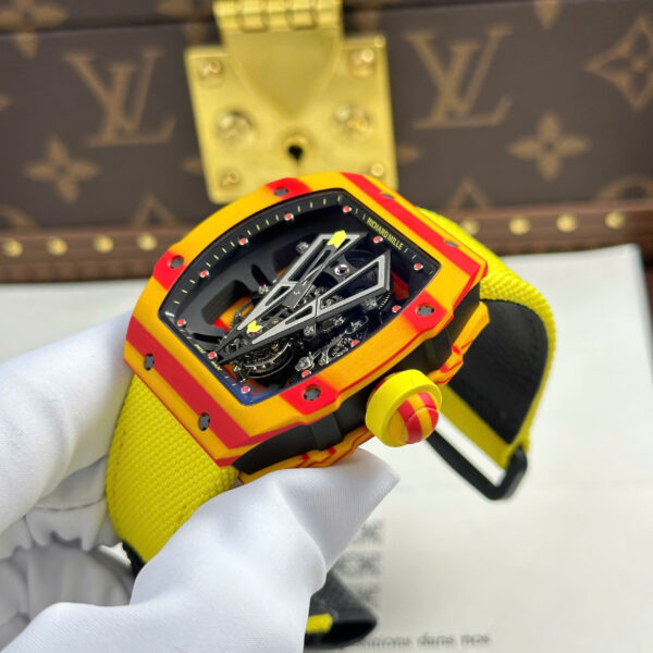 Đồng hồ Richard Mille Replica 11 RM27-03 Rafael Nadal màu vàng bộ chuyển động tourbillon 44mm (2)