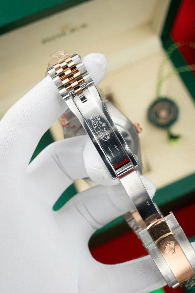 Đồng hồ Rolex DateJust mặt chocolate Rep 11 bọc vàng thật 18K xưởng GM 41mm (2)
