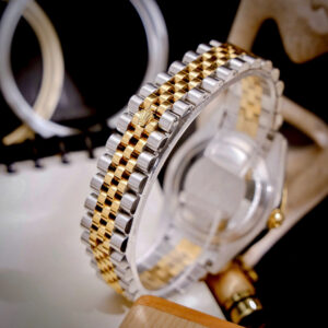 Đồng hồ Rolex Datejust Wimbledon nam demi vàng gold fake cao cấp 41mm