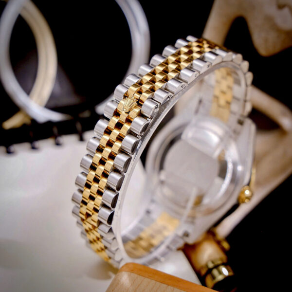 Đồng hồ Rolex Datejust Wimbledon nam demi vàng gold fake cao cấp 41mm