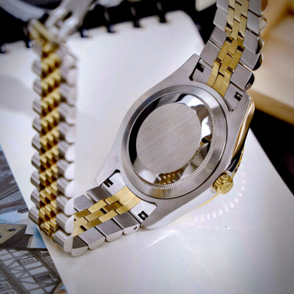 Đồng hồ Rolex Datejust Wimbledon nam demi vàng gold fake cao cấp 41mm