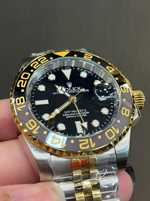 Đồng hồ Rolex GMT - Master II nam demi máy cơ nhật giá rẻ fake cao cấp 41mm