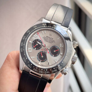Đồng hồ Rolex Nam Daytona Cosmograph mặt xám cọc số học trò fake cao cấp 40mm